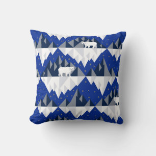 Coussin Ours polaire sur Iceberg Motif sans couture.