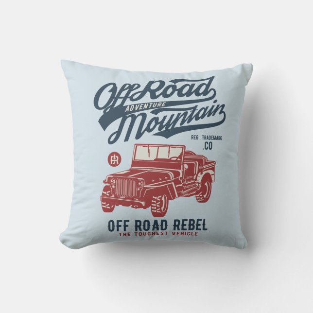 Coussin Outre du carreau de jeep de route (Recto)