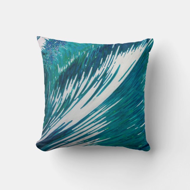 Coussin ouvrier de décor de vague ; Beaucoup de (Recto)