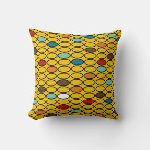 Coussin Ovales d'or des années 1970 