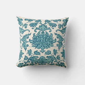 Coussin Owen Jones Ex de Chinese Ornament, Blue-Green