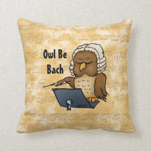 Coussin Owl Be Back Funny Cartoon