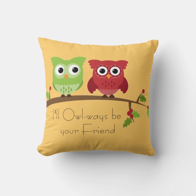Coussin Owl Friends (Recto)