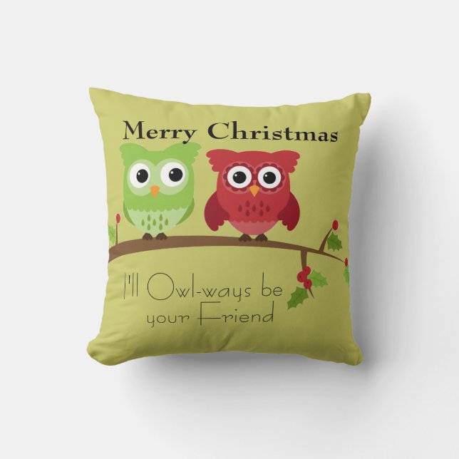 Coussin Owl Friends (Recto)
