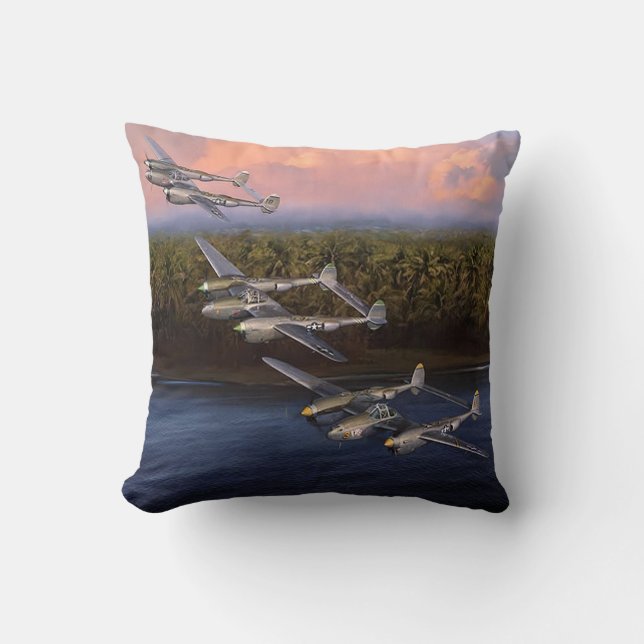 Coussin P-38 As du 8e Groupe de chasseurs (Recto)