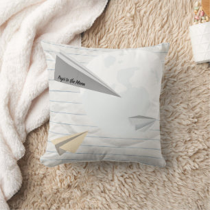 Coussin Pages vers l'oreiller à lancer de lune