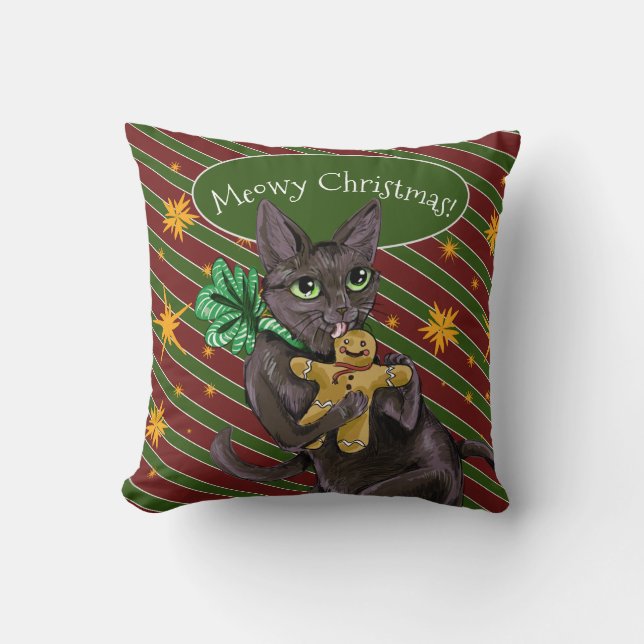 Coussin Pain d'épices Noël Cookie Kitty (Recto)