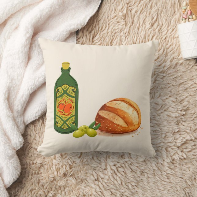 Coussin Pain minimal et huile d'olive (Couverture)