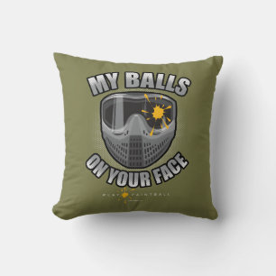 Coussin Paintball on Your Face