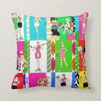 Coussin Pair-pièce en t sur le vert