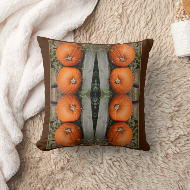 Coussin Paire Citrouille de pays d'automne Abstraite (Couverture)