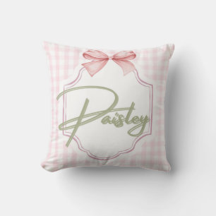 Coussin Paisley Baby Girl En vichy