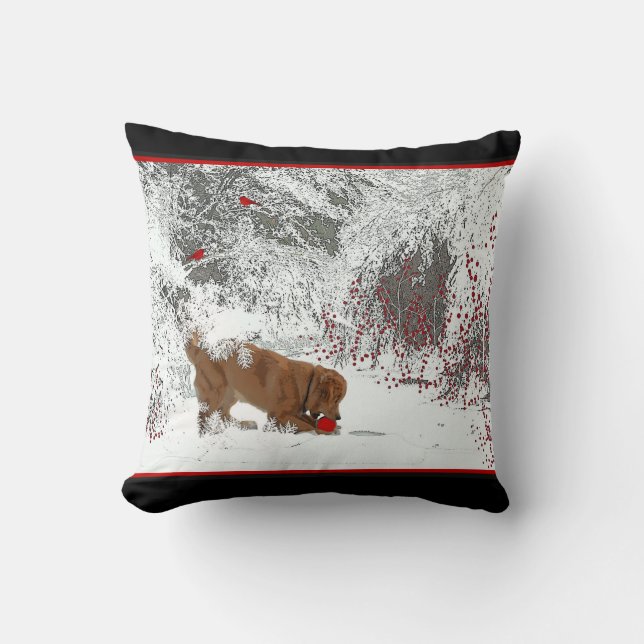 Coussin Paix d'hiver (Recto)