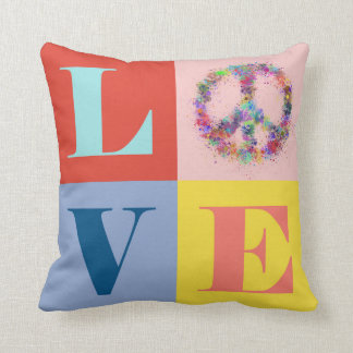 Coussin Paix et amour | Pop | Moderne
