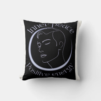 Coussin Paix intérieure Énergie positive – Ligne néon mini