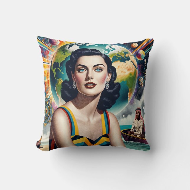 Coussin Paix mondiale (Recto)