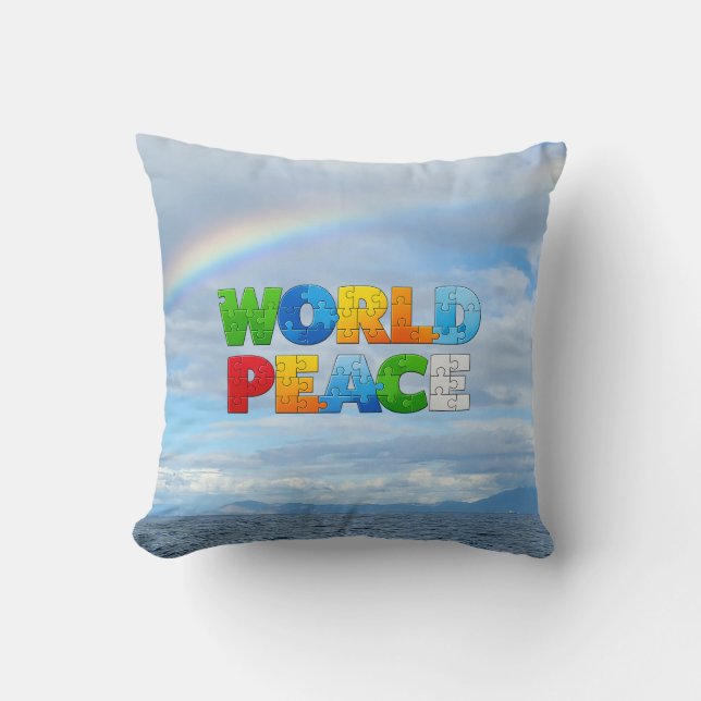 Coussin Paix Mondiale (Recto)