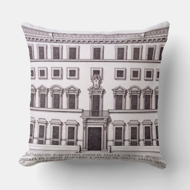 Coussin Palazzo Chigi, Piazza Colonna, Rome, de 'Palazzi (Recto)