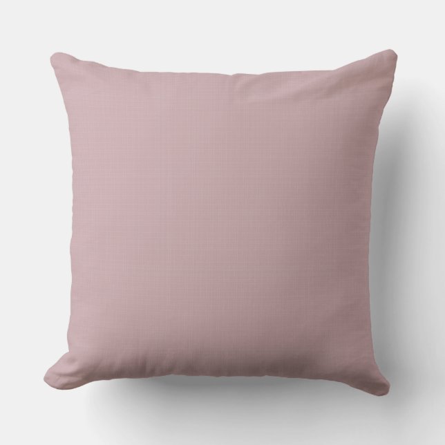 Coussin Pale Dusty Mauve Léger Tattersall (Recto)