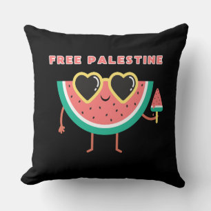 Coussin palestine libre Watermelon Palestine mignon coloré