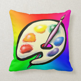 Coussin Palette d'artiste