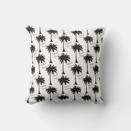 Coussin Palm Tree Silhouette Beach Lover