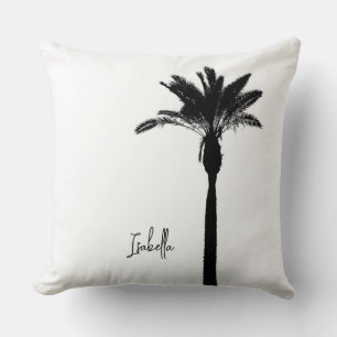 Coussin Palm Tree Silhouette NOM Voyager Côtier Chic