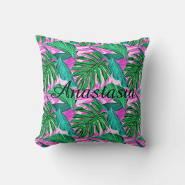 Coussin palme tropicale cool, Extraordinaire, fluorescente