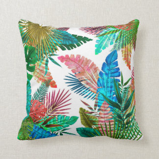 Coussin Palmettes sur l'arrière - plan blanc