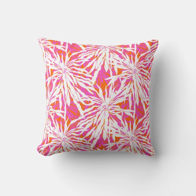 Coussin Palmettes tropicales (Recto)