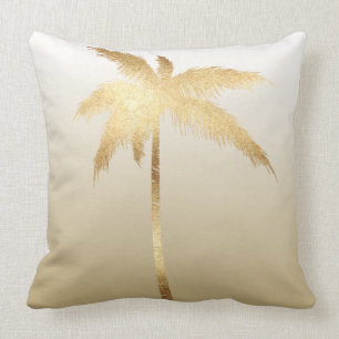 Coussin Palmier Ombre d'or