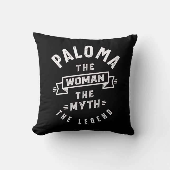 Coussin Paloma Nom personnalisé Anniversaire Cadeau (Recto)