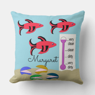 Coussin Palourdes et Poissons