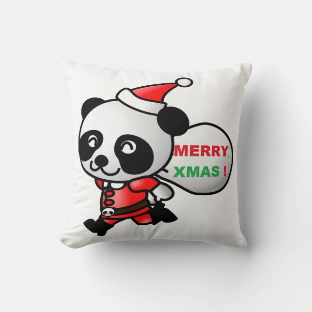 COUSSIN PANDA BEAR PÈRE NOËL (Recto)