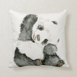 Coussin Panda de bébé   mignon et velu
