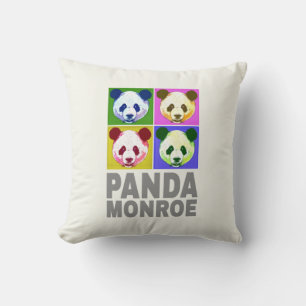 Coussin Panda Monroe Ours Pop Art Portrait