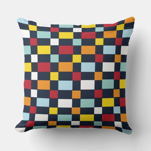 Coussin Panneau de contrôle coloré (Recto)
