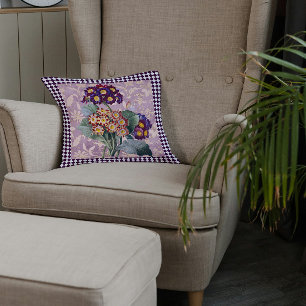 Coussin Panneau Fleur Jardin Arlequin vintage