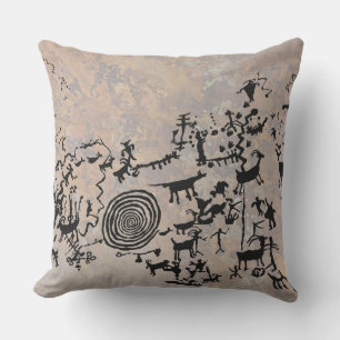 Coussin Panneau Petroglyphe des ponts naturels