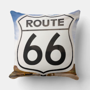 Coussin Panneau routier Route 66, Arizona