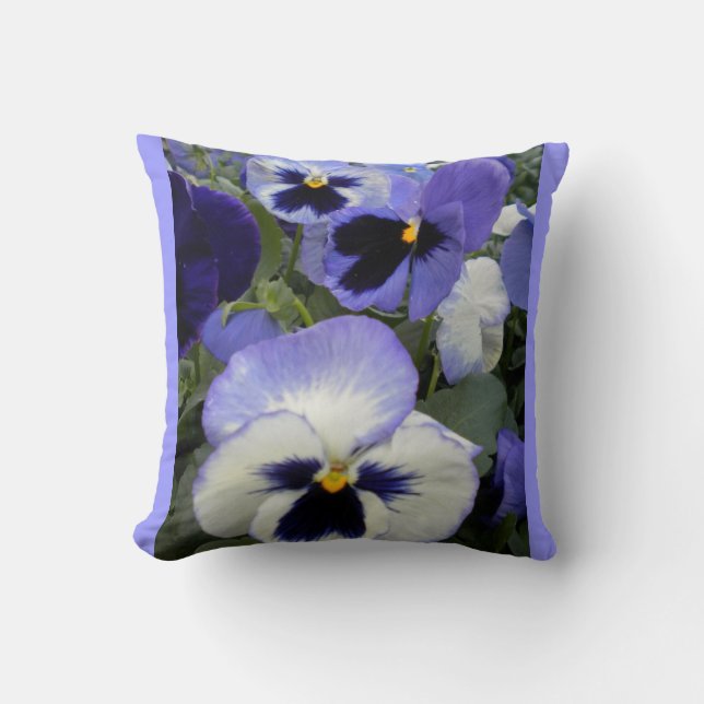 Coussin Pansies de treuil Jetez l'oreiller (Recto)