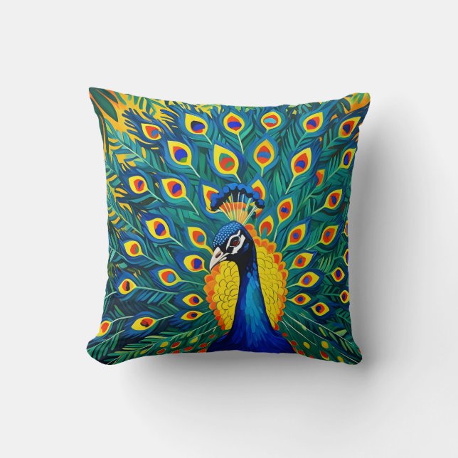Coussin Paon Mod (Recto)
