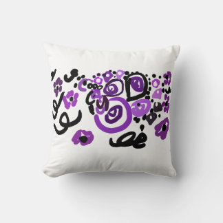 Coussin Paon Pourpre Sauvage