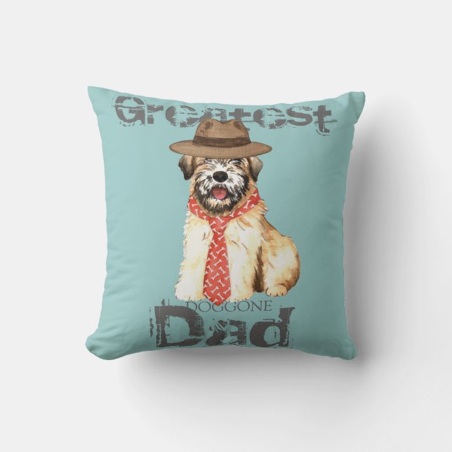 Coussin Papa blond comme les blés (Recto)