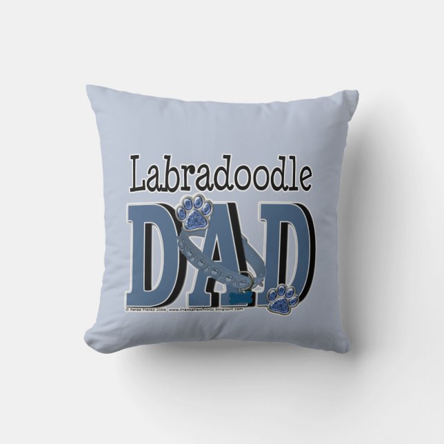 Coussin PAPA de LabraDoodle (Recto)