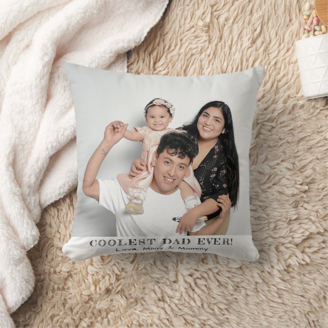 Coussin Papa le plus frais jamais photo Fête des pères sou (Couverture)