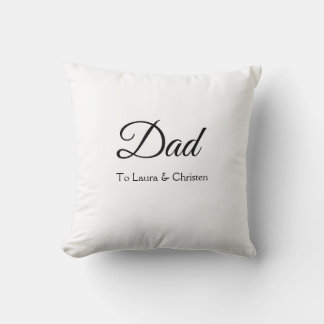 Coussin Papa papa papa ajouter nom texte fêtes des pères c