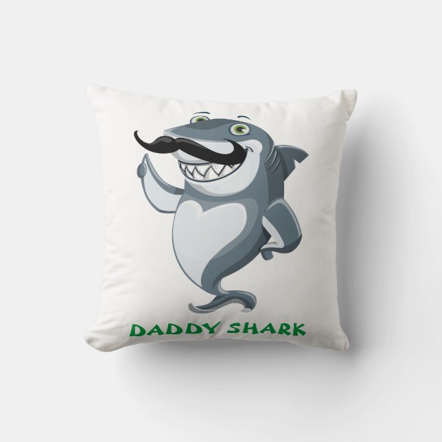Coussin Papa Shark Maman Shark (Recto)