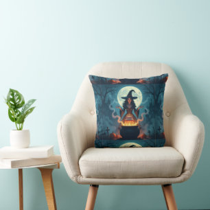 Coussin Papier d'emballage cadeau Halloween