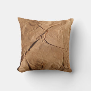 Coussin Papier d'emballage Recyclé. Texture.